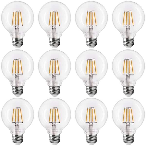 Led G25 Globe Dimmable Filament Light Bulb 4 5w 40w Equiv 500lm Edison Vintage Style Overstock Led G25 Globe Dimmable Filament Light Bulb 4 5w 40w Equiv 500lm Edison Vintage Style Overstock