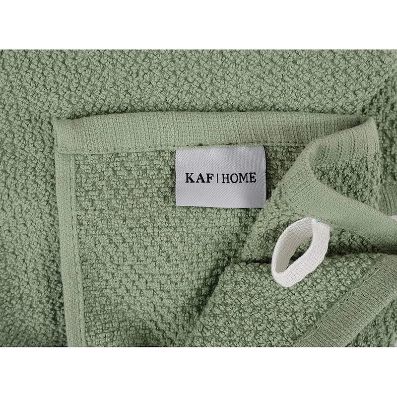 KAF Home Set of 4 Deluxe Popcorn Terry Kitchen Towels