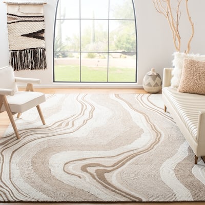 SAFAVIEH Handmade Fifth Avenue Thiet Modern Abstract Wool Rug