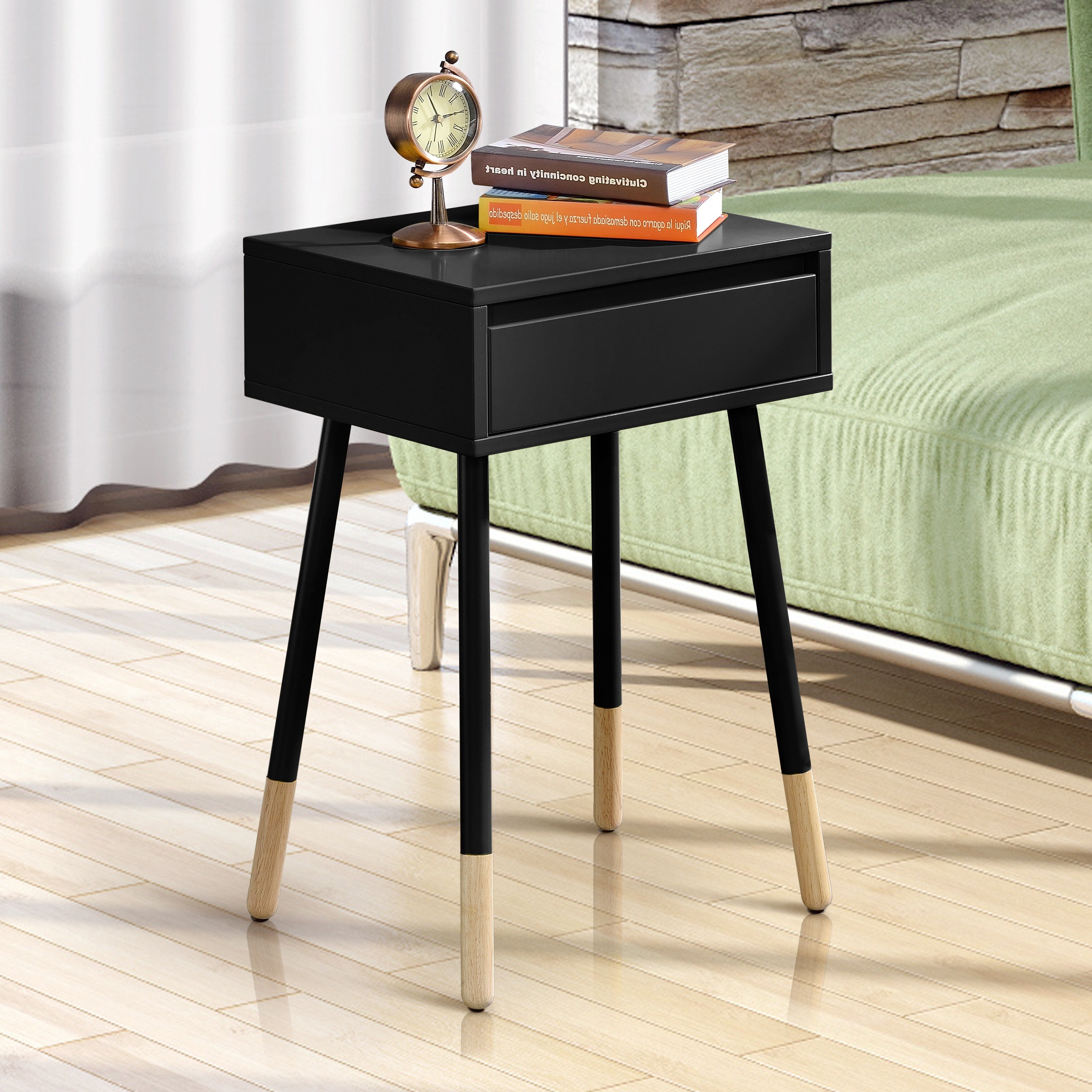 Shop Furniture Of America Raza Mid Century Modern 1 Drawer Side