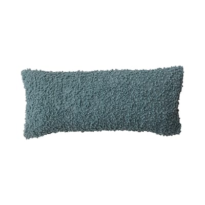 Hand-Woven Fabric Indoor/Outdoor Lumbar Pillow - 28.0"L x 12.0"W x 1.0"H
