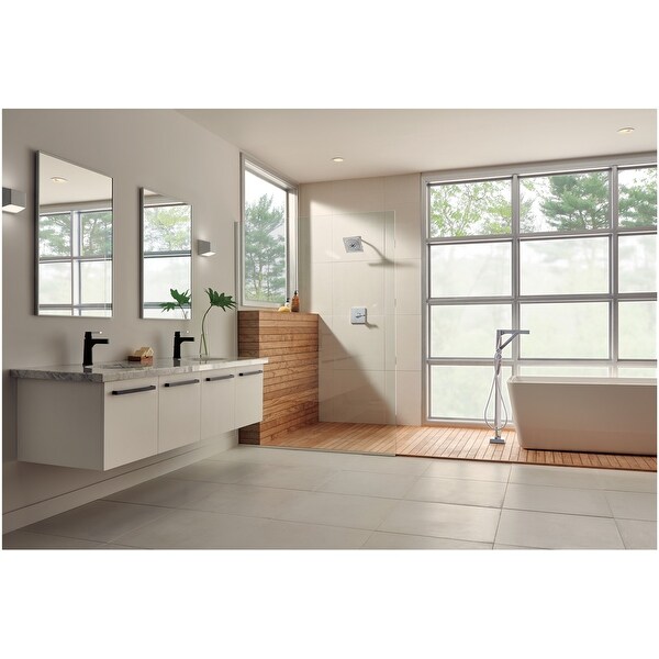 Delta Faucet T4774-FL Zura Floor Mount Tub Filler with Hand Shower Chrome,