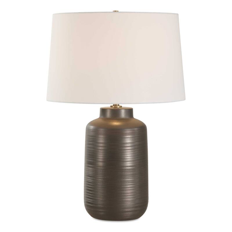 Uttermost Calderone Bronze Table Lamp - 18"W x 18"D x 26.75"H
