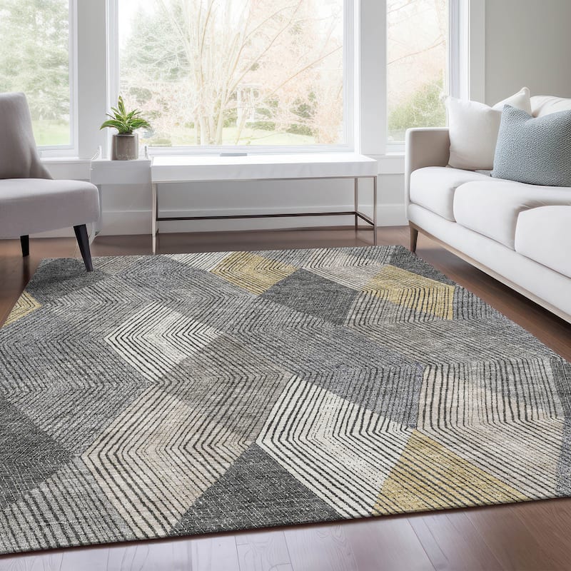 Premium Washable Super Soft Modern Fusion Mayfield Rug