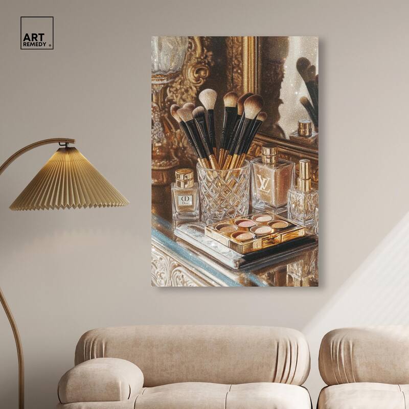 Oranate Makeup Collection Canvas by Art Remedy, Gallery Wrapped