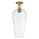 Option Seedy Deco Swirl Shade / Brushed Brass