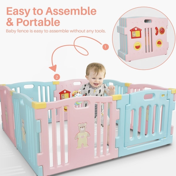 kidzone baby playpen 8 panel