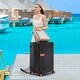preview thumbnail 31 of 31, Contrast Color 3 Piece Luggage Set Hardside Spinner Suitcase