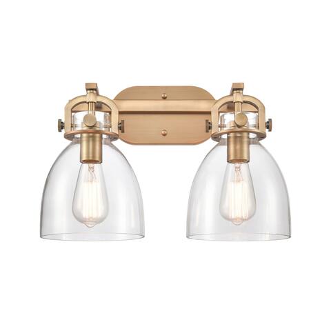Innovations Lighting Newton Bell - 2 Light 7" Wall-Mounted Bath Vanity Light