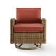 preview thumbnail 11 of 32, Crosley Bradenton Outdoor Wicker Swivel Rocker Chair