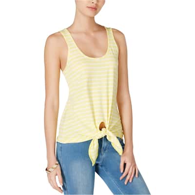 Maison Jules Womens Tie Hem Tank Top