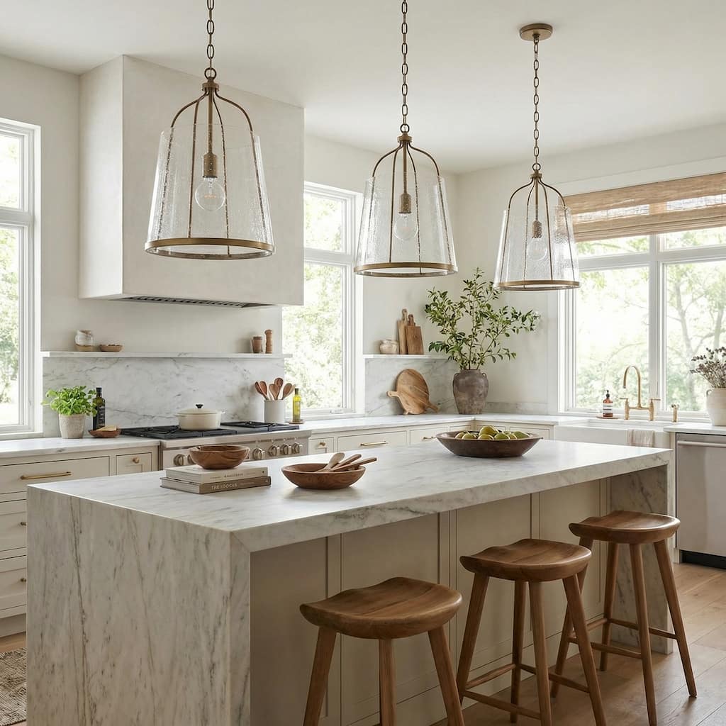 Madison 1-light Pendant w/Clear Seeded Glass