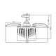 preview thumbnail 9 of 8, Silver Orchid Shearer 42-inch Chrome ABS 3-blade Crystal Ceiling Fan Chandelier with Remote