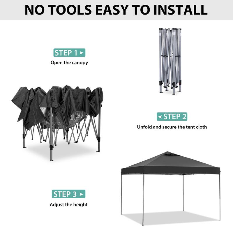 Ainfox 10 x 10 ft Pop-Up Party Canopy Tent Gazebo