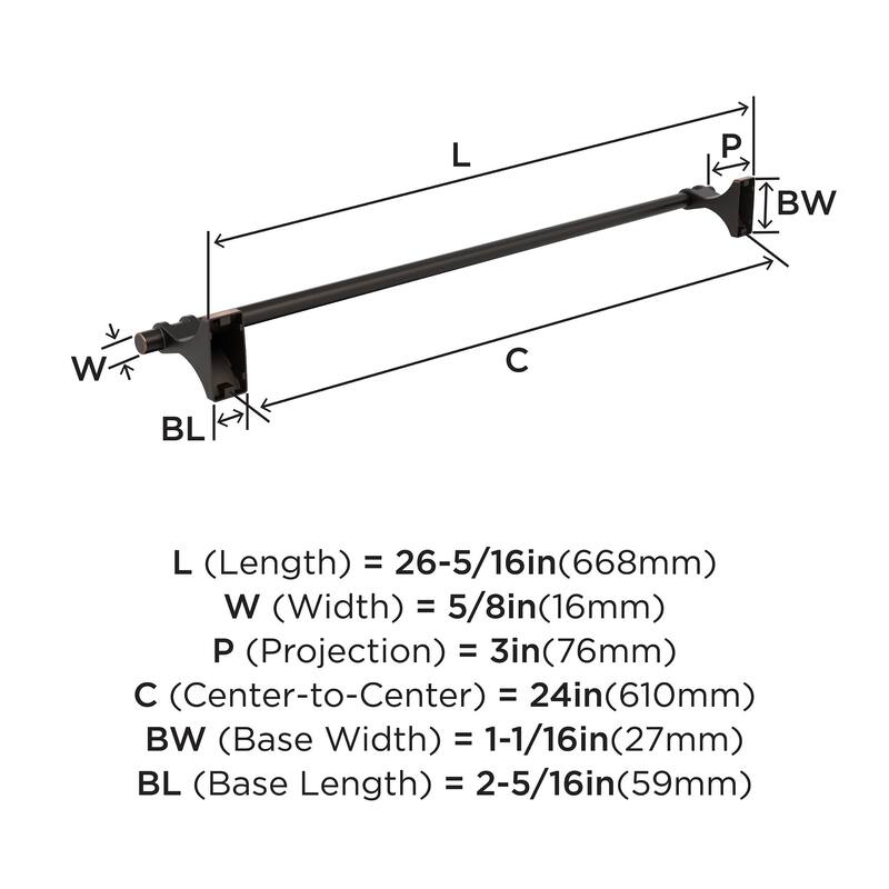 Amerock Davenport Bathroom Towel Bar