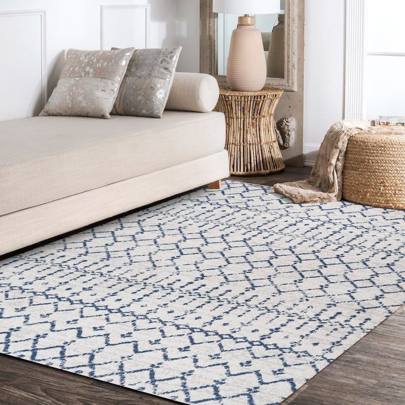 JONATHAN Y Modern HYPE Boho Vintage Diamond Area Rug