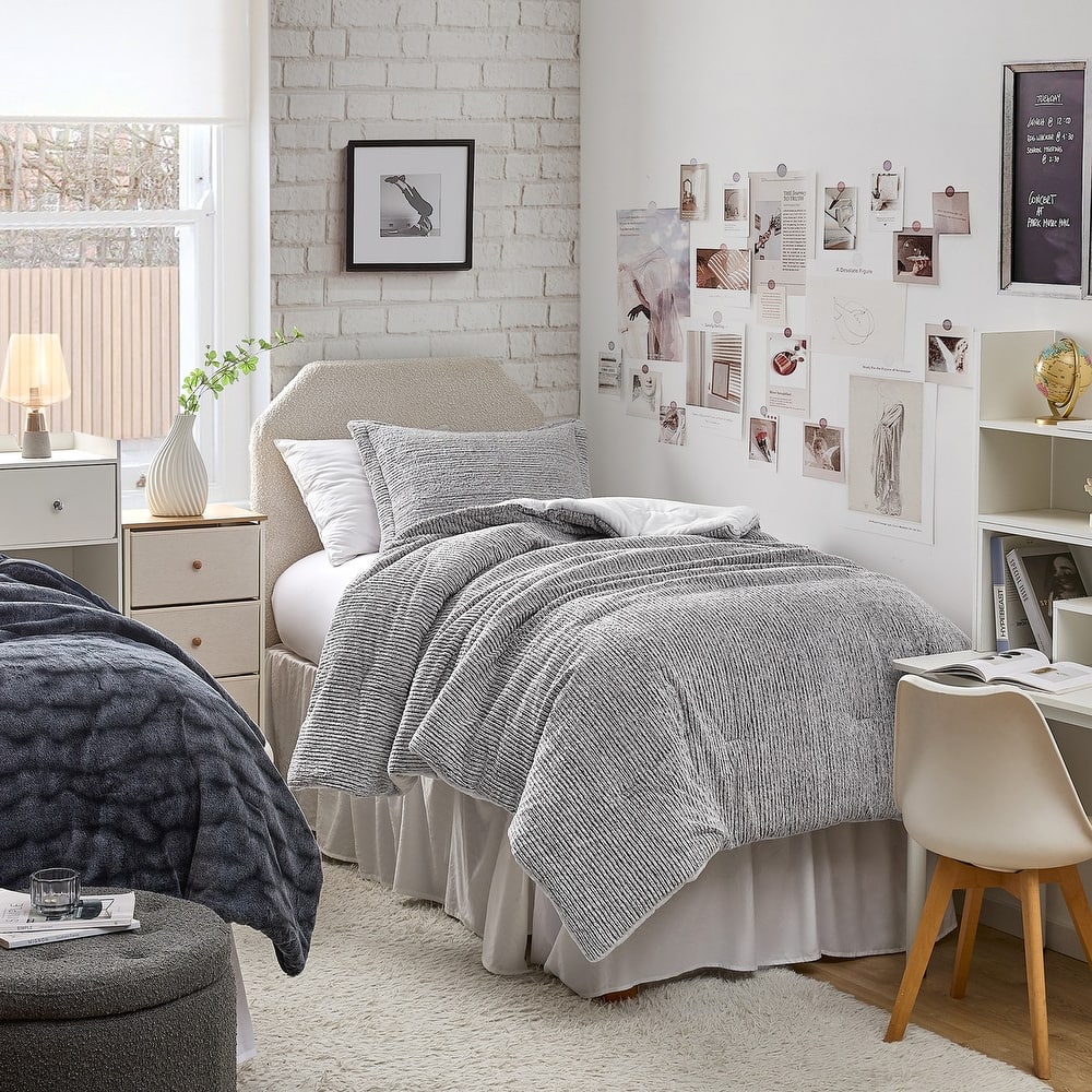 Glacier Frost - Coma Inducer® Oversized Comforter Set - Snowy Gray