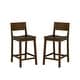 preview thumbnail 3 of 36, Linon Dahlia Wood 24-Inch Armless Counter Stool (Set of 2)
