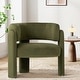 preview thumbnail 16 of 14, 3-Leg Accent Chair Plush Velvet Upholstery Modern Lounge Armchair