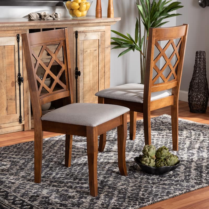 Verner Modern and Contemporary 2-PC Dining Chair Set
