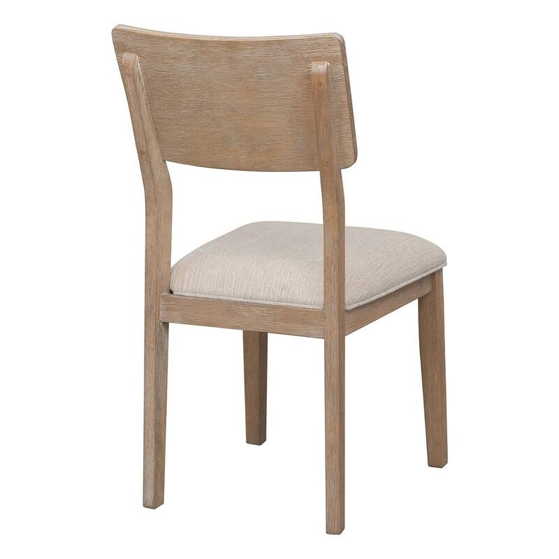 6 PCS Classic Dining Set for 6 with Bench and Upholstered Chairs