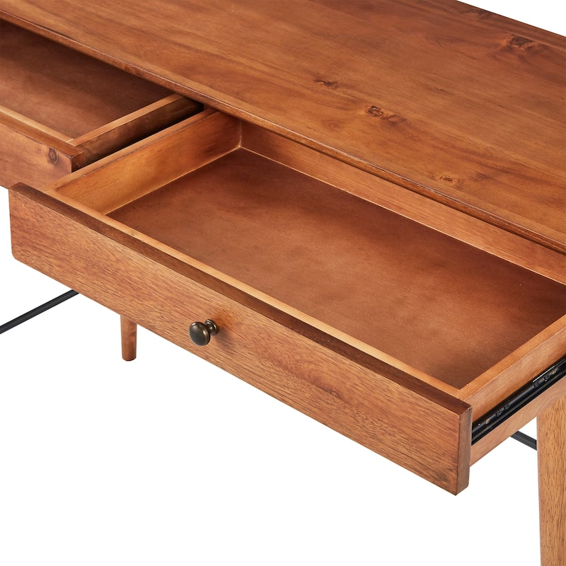 Aksel Wood 2-Drawer Sofa Table TV Stand by iNSPIRE Q Modern