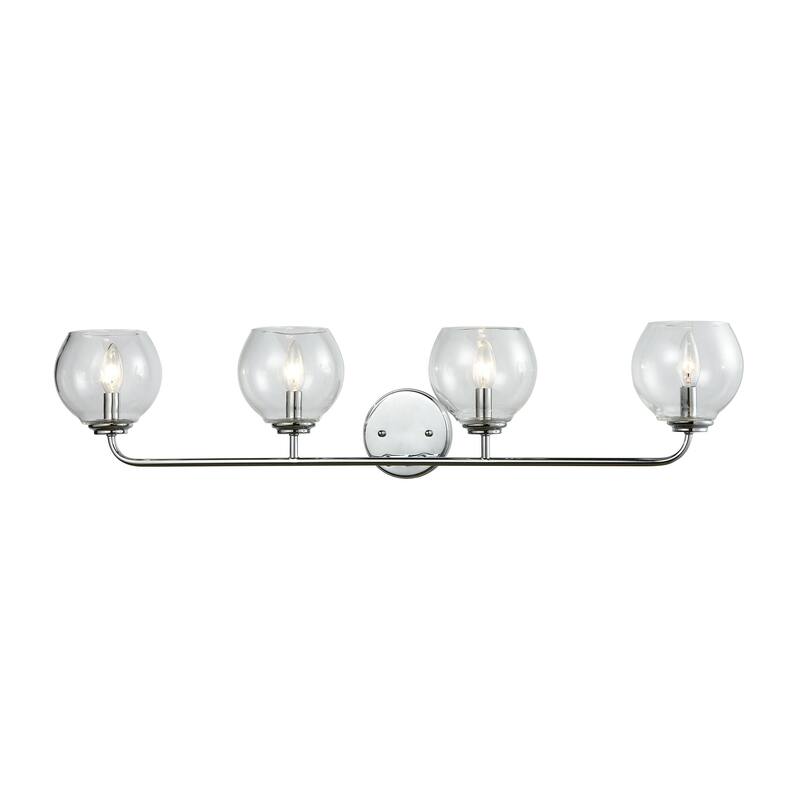 Emory 38-inch Wide 4-Light Vanity Light in Polished Chrome - 38 - 38 - Silver
