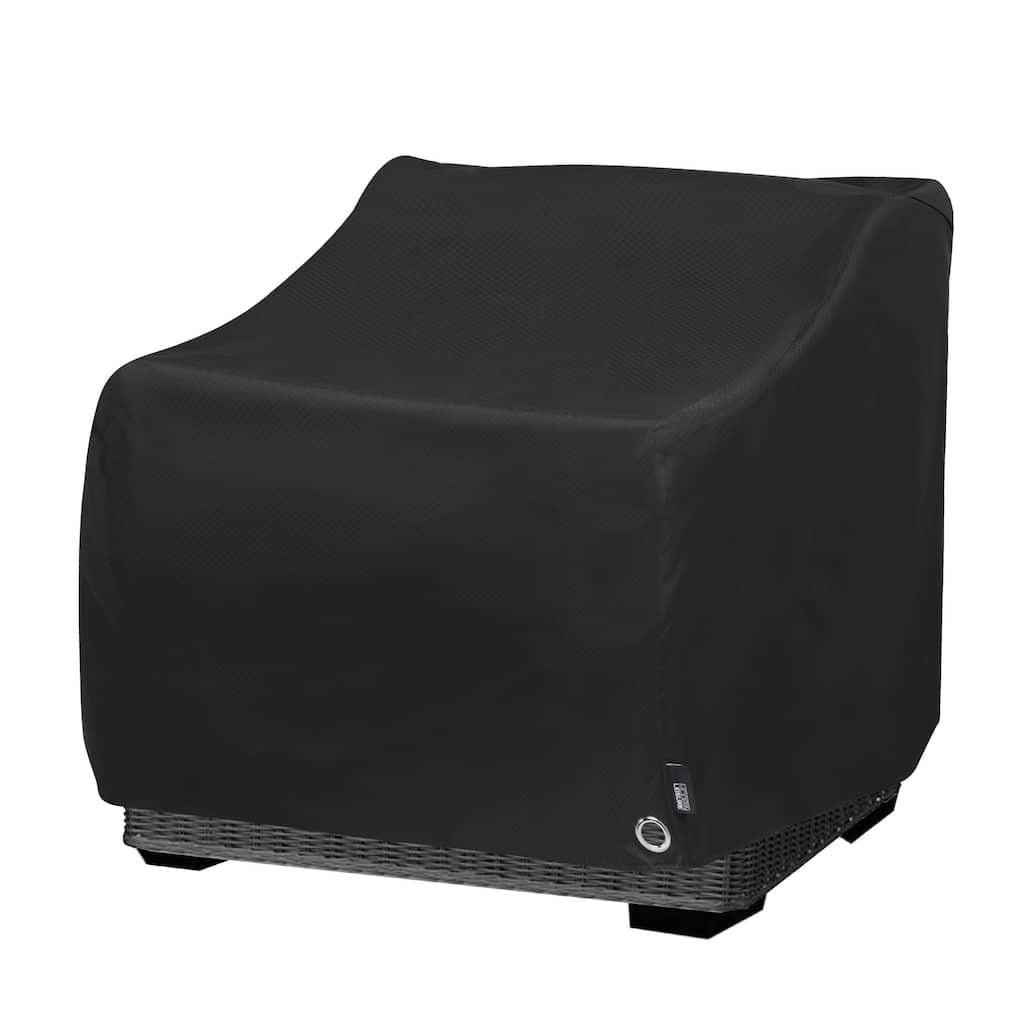 Modern Leisure® Garrison Black Diamond Square Fire Pit Table Cover, Waterproof, 42"L x 42"W x 22"H, Black