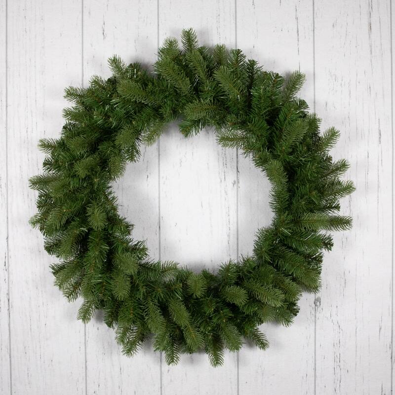 real touch™️ noble fir artificial christmas wreath unlit 30"