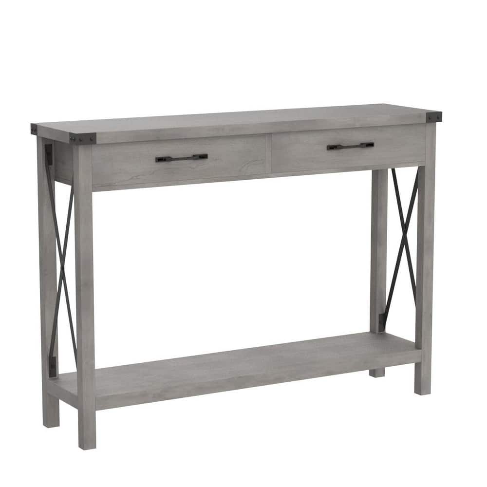 31-inch Side Table Suitable for Entrances, Hallways, and Living Rooms Two-Tier