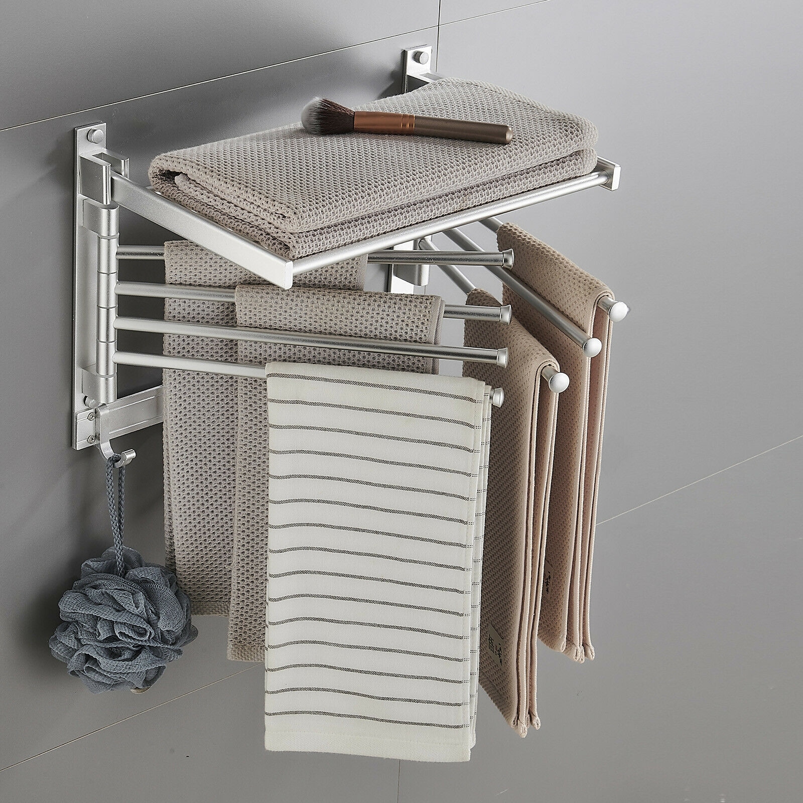 Swivel clearance drying rack