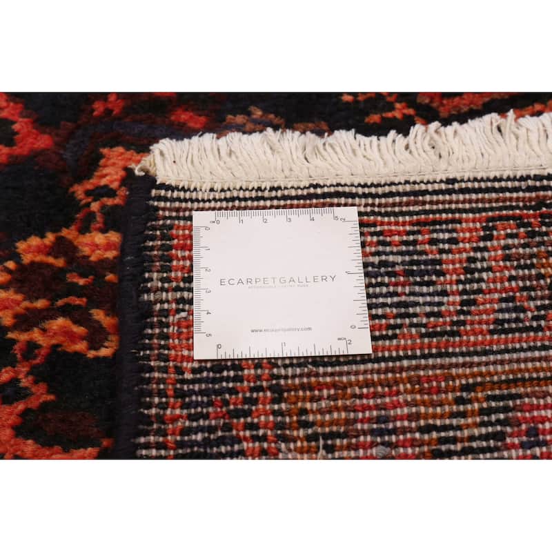 ECARPETGALLERY Hand-knotted Andelz Navy Wool Rug - 3'10 x 14'2