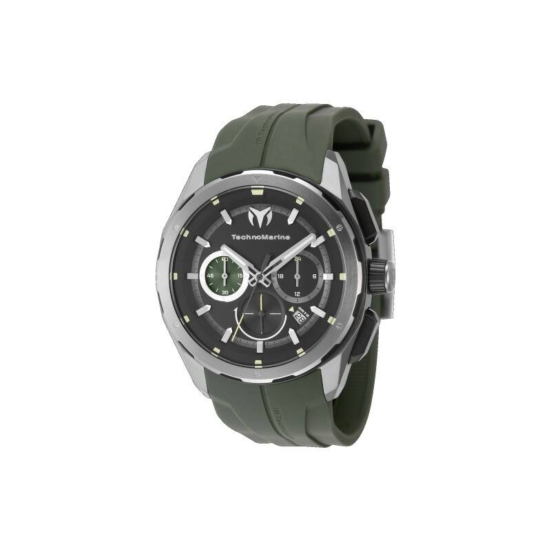 Technomarine Men's TM-318100 OCEAN Quartz Chronograph Black Dial Watch