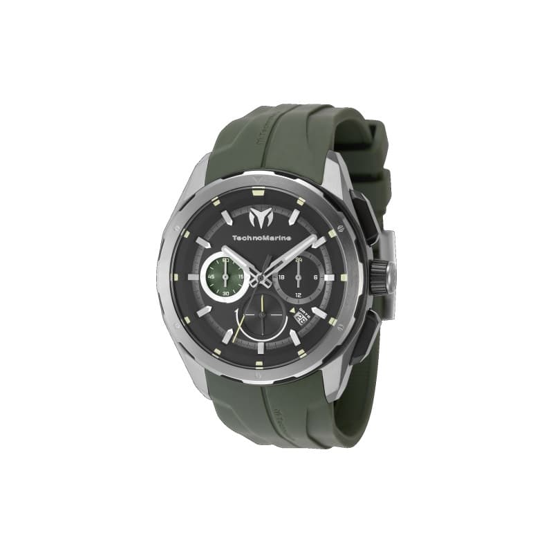 Technomarine Men's TM-318100 OCEAN Quartz Chronograph Black Dial Watch