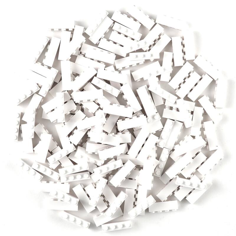 Strictly Briks Classic Bricks Kit, White, 144 Pieces, Compatible with Major Brick Brands - Multi