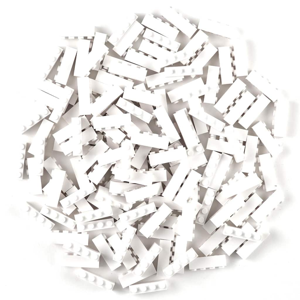 Strictly Briks Classic Bricks Kit, White, 144 Pieces, Compatible with Major Brick Brands