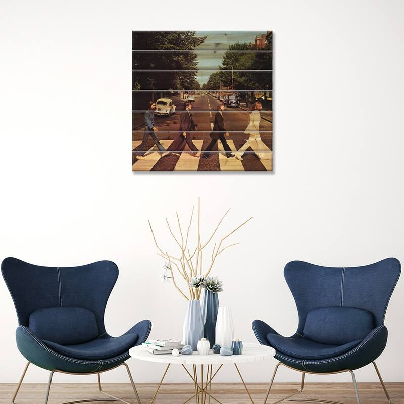 Abbey Road Print On Wood by Radio Days - Multi-Color