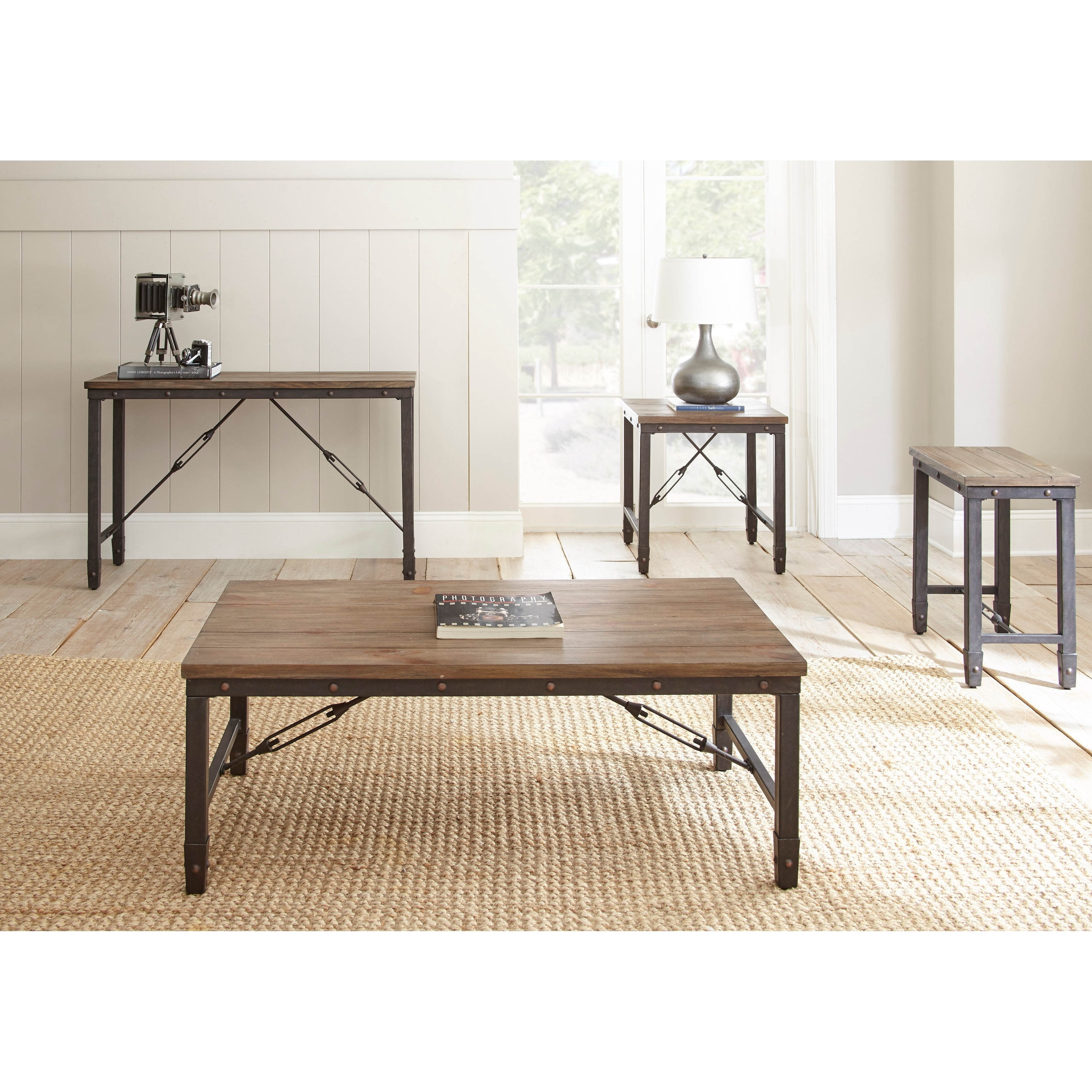 Carbon loft cohn vintage cheap industrial console table