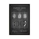 preview thumbnail 4 of 13, iCanvas "Hammatt Billings Playing Cards Patent Sketch (Charcoal)" by Aged Pixel Framed Charcoal - 26x18