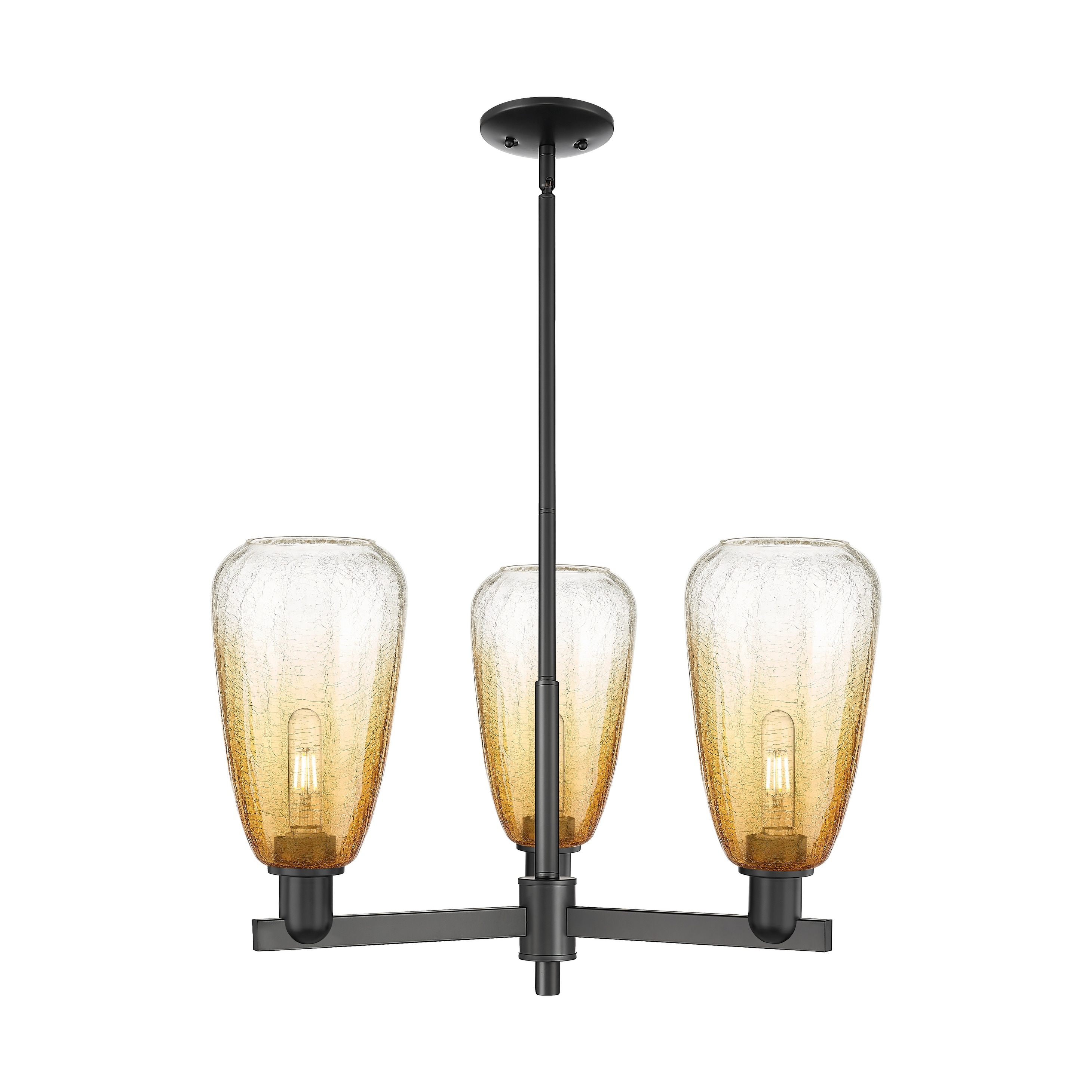 Innovations Lighting Downtown Urban - Brookhaven Almond - 3 Light 18" Stem Hung Chandelier