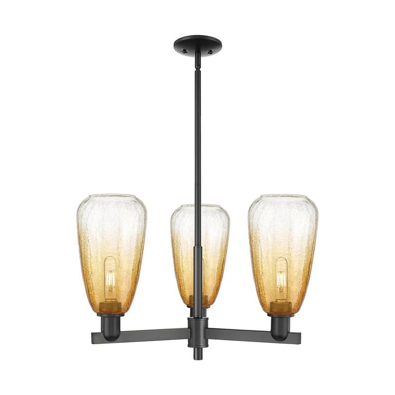 Innovations Lighting Downtown Urban - Brookhaven Almond - 3 Light 18" Stem Hung Chandelier