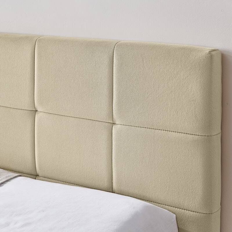 Upholstered Tufted Bed Frame Velvet Fabric Daybed