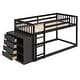 preview thumbnail 1 of 44, Espresso Twin Bunk Bed with 4 Drawers & 3 Shelves - Durable & Classic Espresso