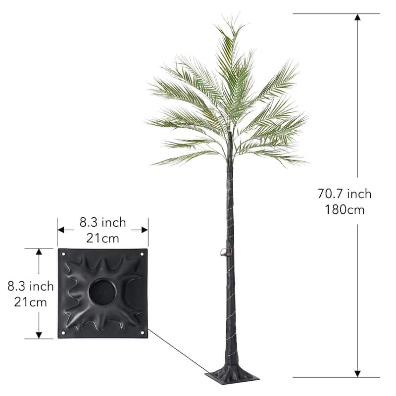 6ft Lighted Phoenix Palm Tree