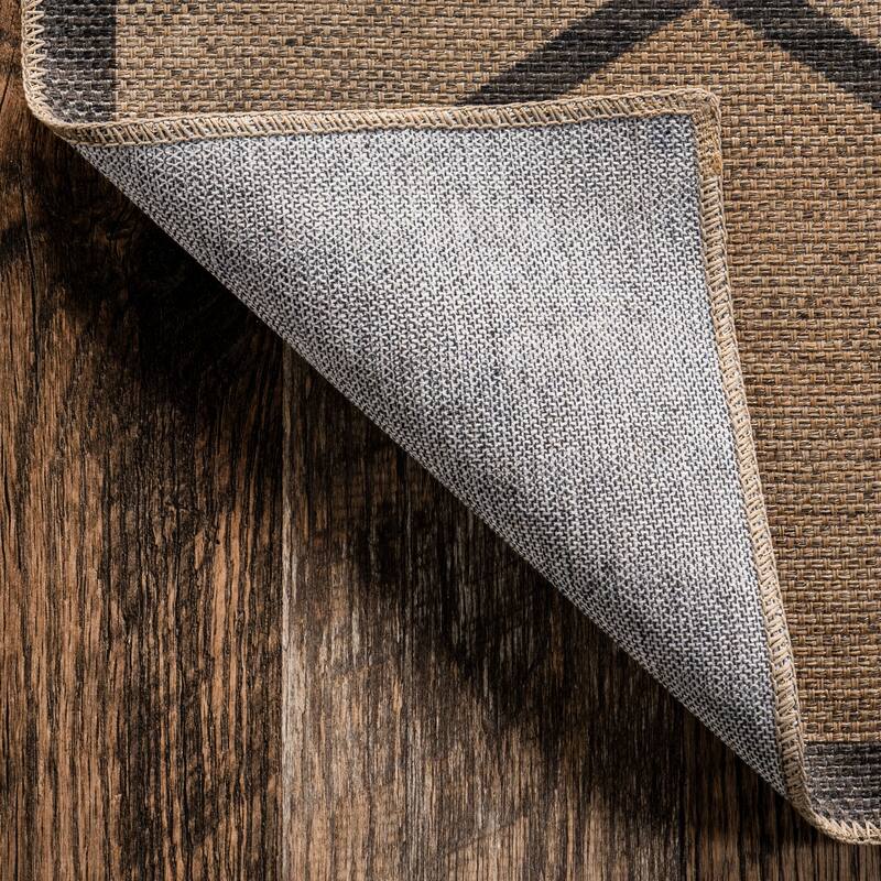 Nuloom Runa SuperiorWash Lattice Easy-Jute Machine Washable Area Rug