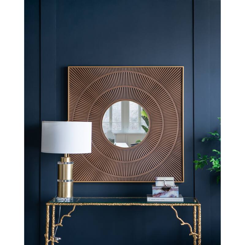 D15x25.5" Gold and White Cylinder Table Lamp with Drum Shade