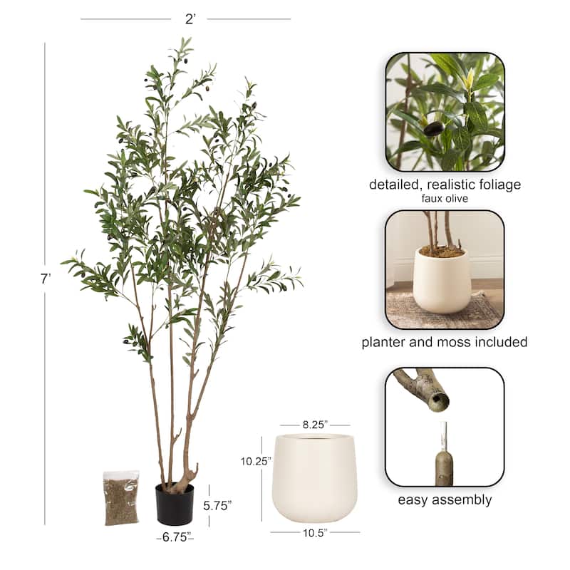 Kate and Laurel Oliveira Faux Olive Tree