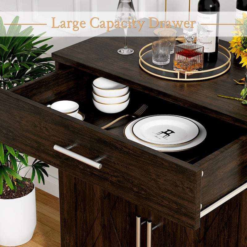 Futzca Multifunctional Storage Cabinet with Adjustable Shelves