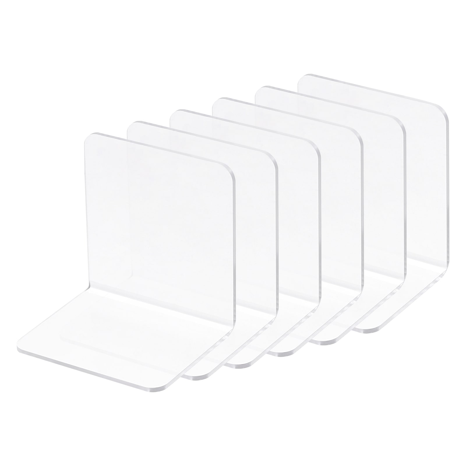 10Pack Clear Acrylic Shelf Dividers, Closet Shelves and Separator