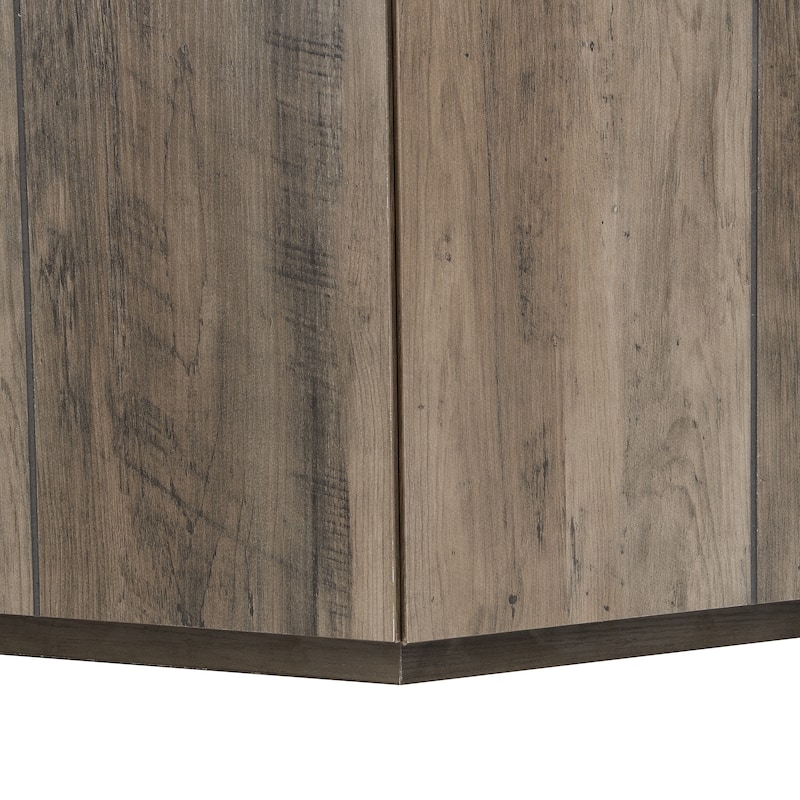Christopher Knight Home - Quill Hexagonal MDF Coffee Table with Two Drawers and Modular Configuration
